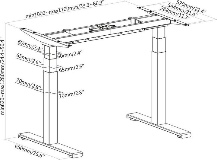 Immagine prodotto Xantron Tavolo alto E7G-M16080W (80 x 160 cm)