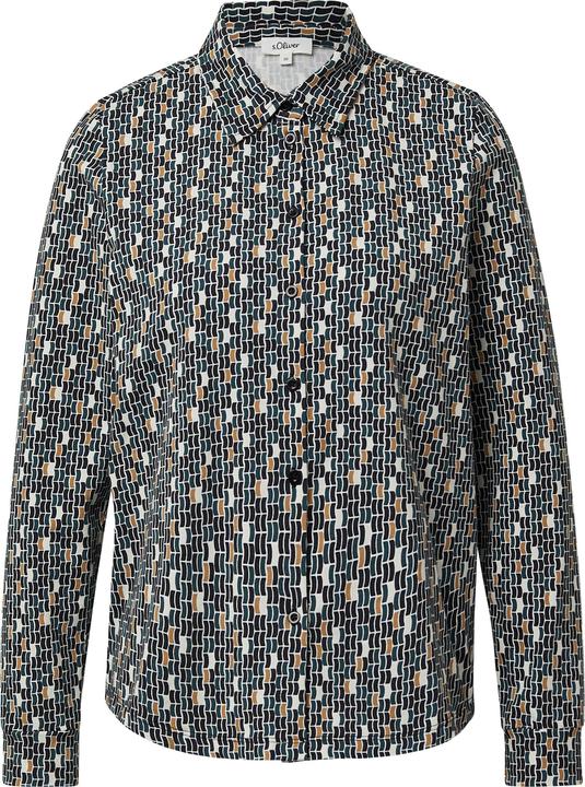 Immagine prodotto s.Oliver T-Shirt Elastische Jerseybluse mit All-over-Print (48)