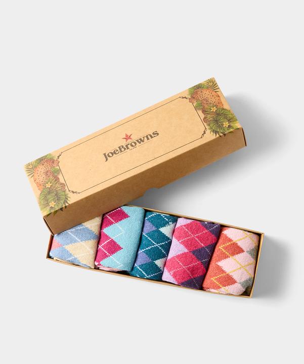 Produktbild Joe Browns Women's Classic Argyle Patterned Socks 5 Pack (5er Pack, One Size)