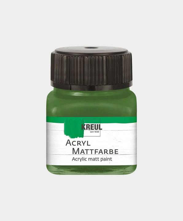 Productafbeelding Kreul Matte acrylverf, 20 ml (Olijfgroen, 20 ml)