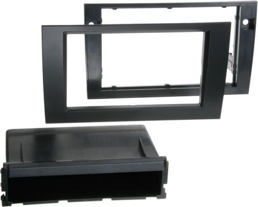Produktbild ACV 281320-12-1 | Radioblende Audi A4 (B6 & B7) / Seat Exeo (3R), schwarz (2 DIN mit Ablagefach)