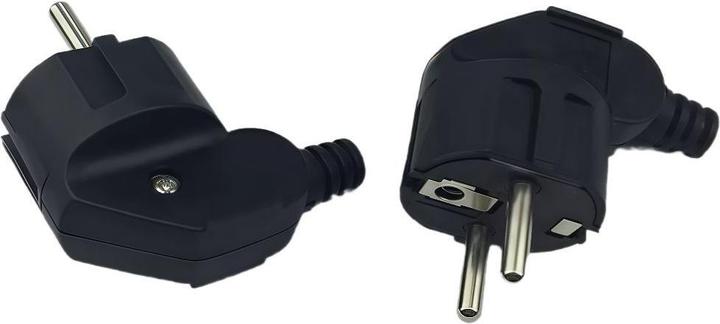 MicroConnect Angled schuko power plug (CEE 7/7)