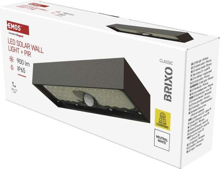 Image du produit Emos LED-Leuchte BRIXO mit PIR, neutralweiss (900 lm)