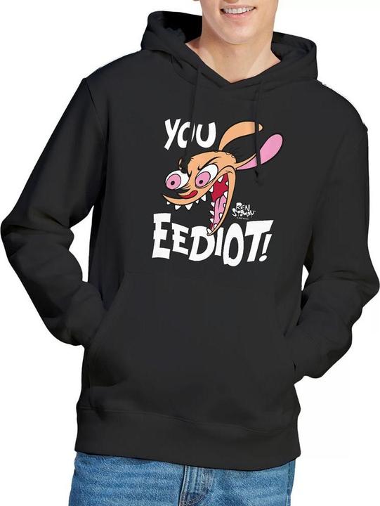 Immagine prodotto Ren & Stimpy You Eediot! Felpa con Cappuccio Uomo (XXL)