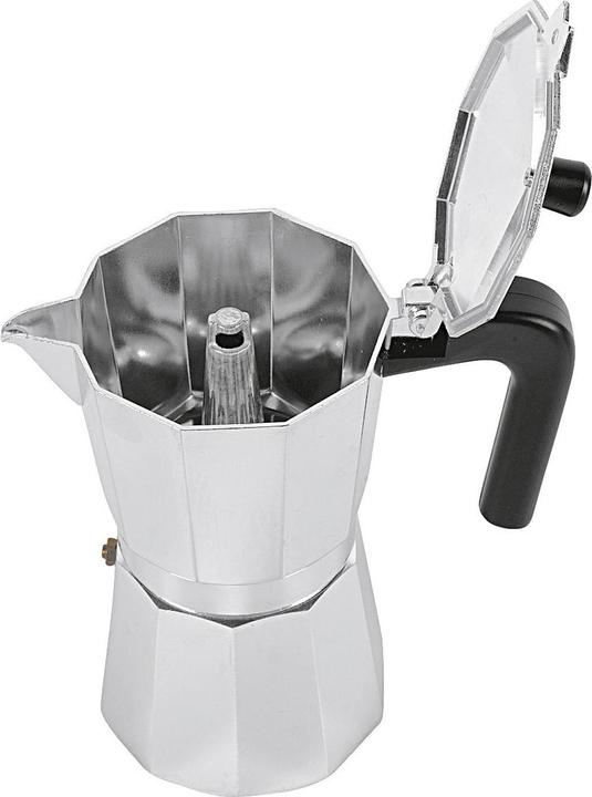 Actual product image Cilio 321289 Manual coffee maker mocha pot aluminum (9 Cups)