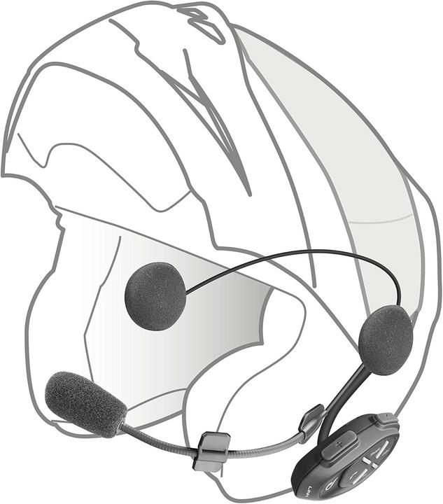 Image du produit Interphone Intercom moto double, haute fidélité stéréo 40 mm, GPS, TFT, étanche IPX67, autonomie 20 heures (Jeu de 2)