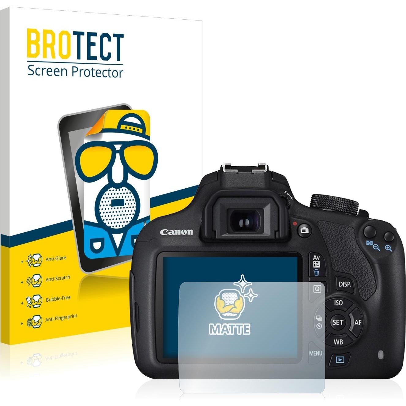 BROTECT Entspiegelungs-Schutzfolie Displayschutz Matt (Displayschutz, EOS 1200D), Kameraschutz