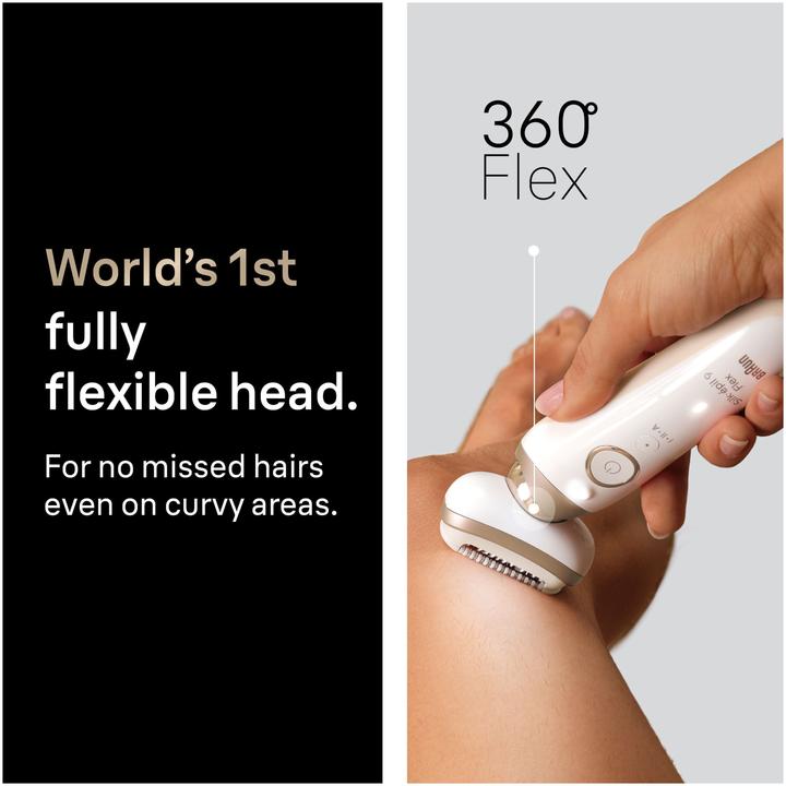 Actual product image Braun Silk-épil 9 9-030 3D Flex Epilator, Wet & Dry