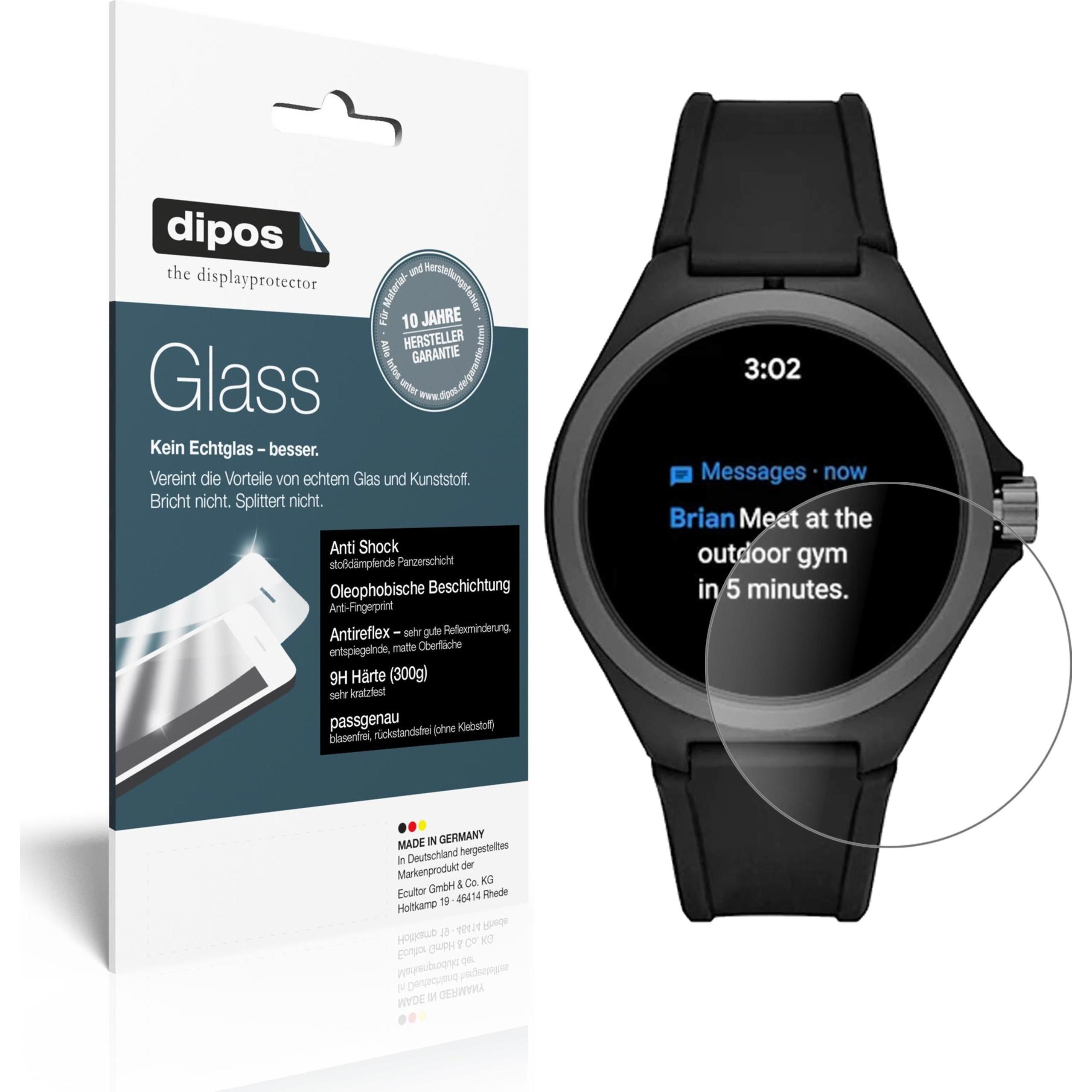 Dipos Displayschutz Anti-Shock, Smartwatch Schutzfolie, Transparent