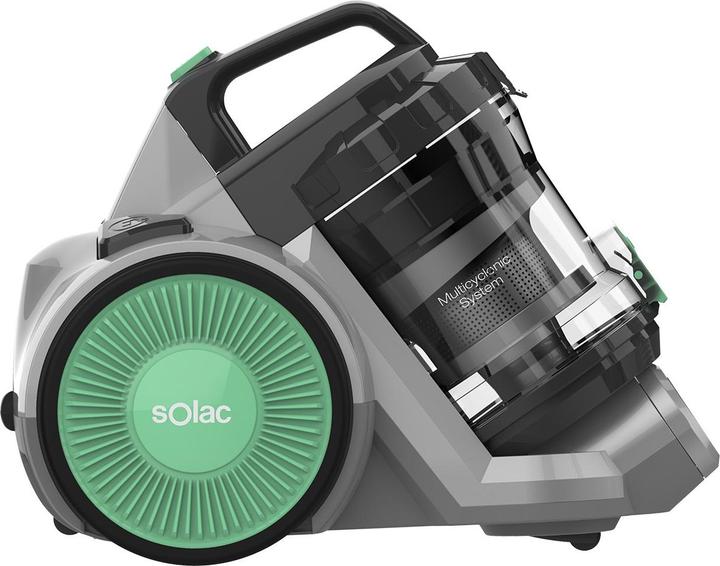 Image du produit Solac Valorous, 800 W, Cylinder vacuum, Dry, Bagless, HEPA, Multi cyclonic/filtering