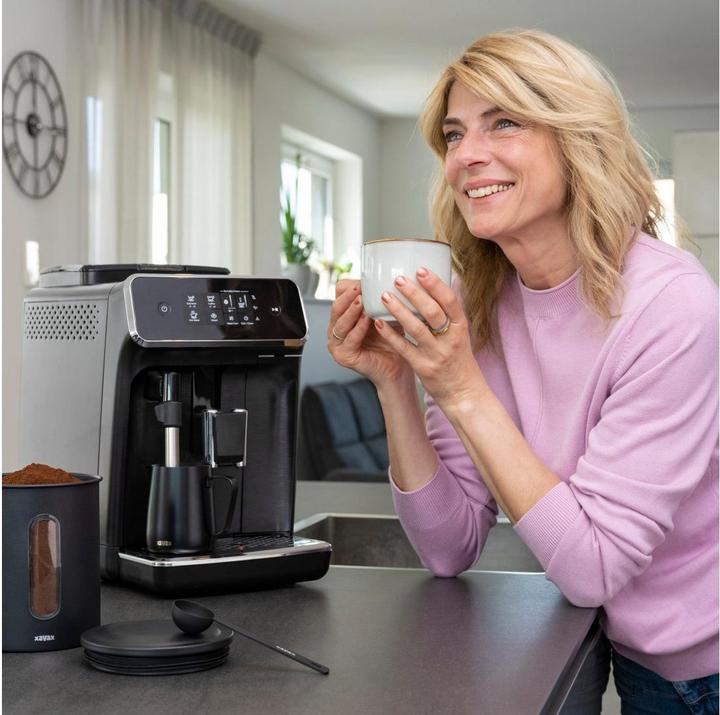 Actual product image Xavax Coffee lot, 6 g/15 ml - quantity per cup, long 14.5 cm, stainless steel, black