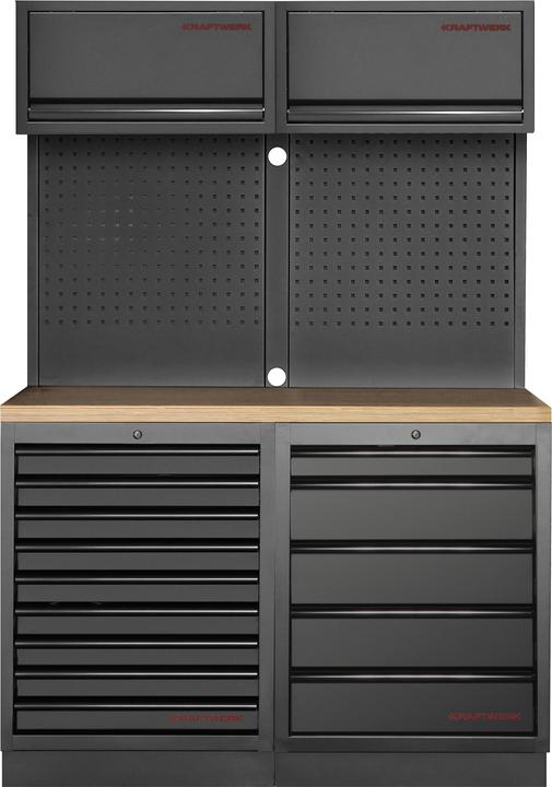 Produktbild Kraftwerk MOBILIO BLK Kombi Lochwand Buche (136 cm, 200 cm)
