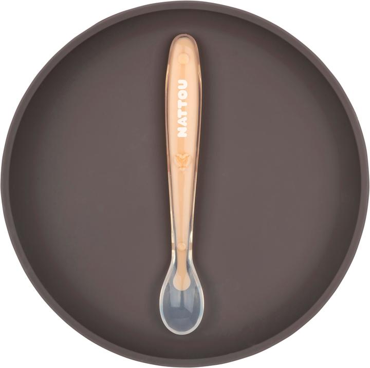 Actual product image Nattou Plate with spoon