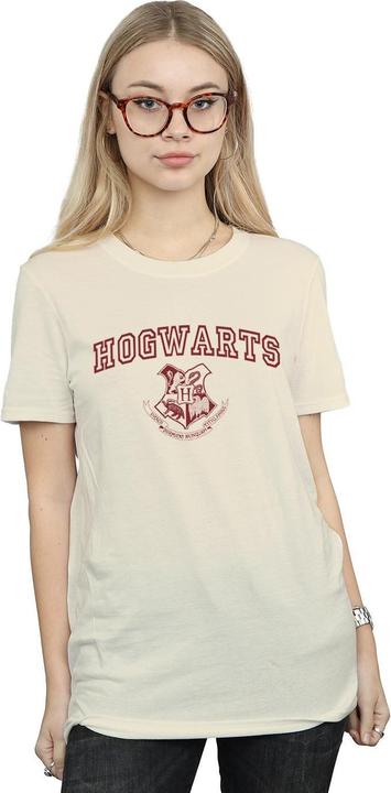 Immagine prodotto Hogwarts Crest Boyfriend Fit Maglietta Ampia Donna (M)
