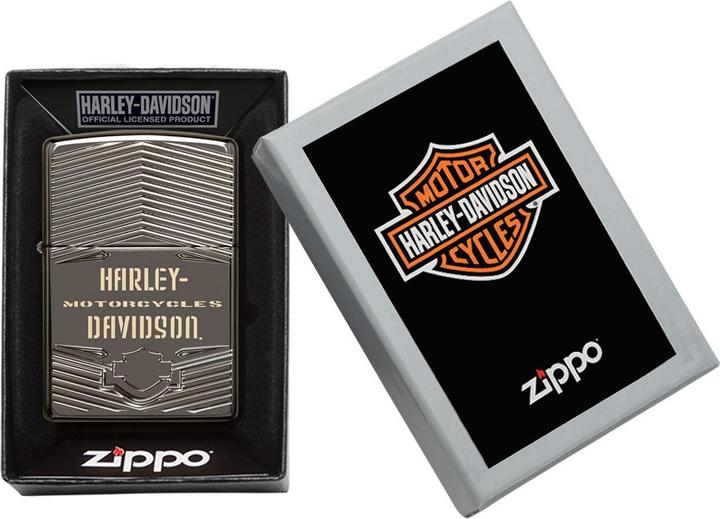 Actual product image Zippo Harley-Davidson Black Ice Armor
