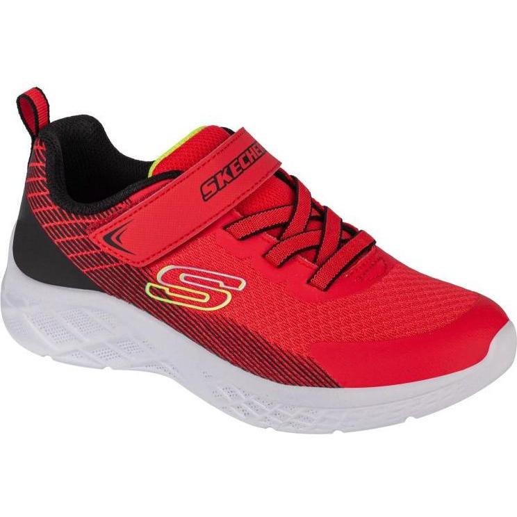 Skechers, Bambini, Sneaker, Microspec II - Zovrix 403924L-RDBK - 29, Rosso, (29)