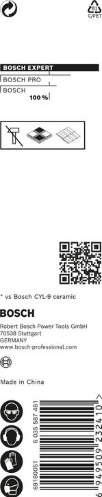 Image du produit Bosch Professional Zubehör Foret Expert HEX-9 HardCeramic, 5 x 90 mm (5 mm)