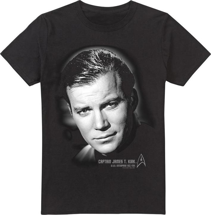 Actual product image Mens Captain Kirk Portrait T-Shirt (S)