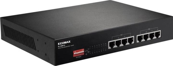 Actual product image edimax ES-1008P V2: 8 Port FE PoE+ Switch (8 ports)