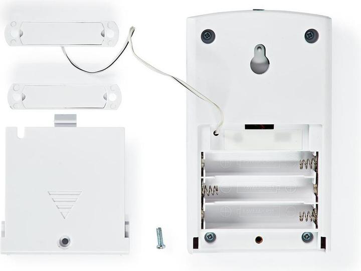 Produktbild Nedis Tür-Fenster-Alarm Batteriebetrieben Weiss Weiss