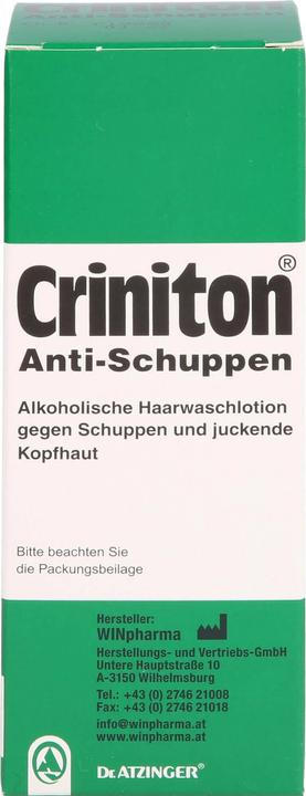 Image du produit Kanzlsperger Criniton Lotion capillaire antipelliculaire, 125 ml de solution (125 ml)