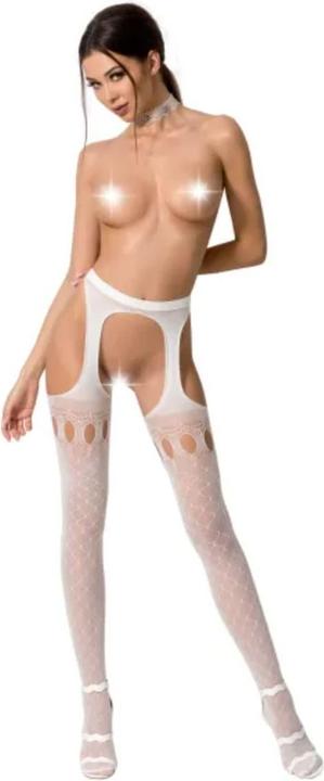 Produktbild Passion Strumpfhose ouvert in weiss (One Size)