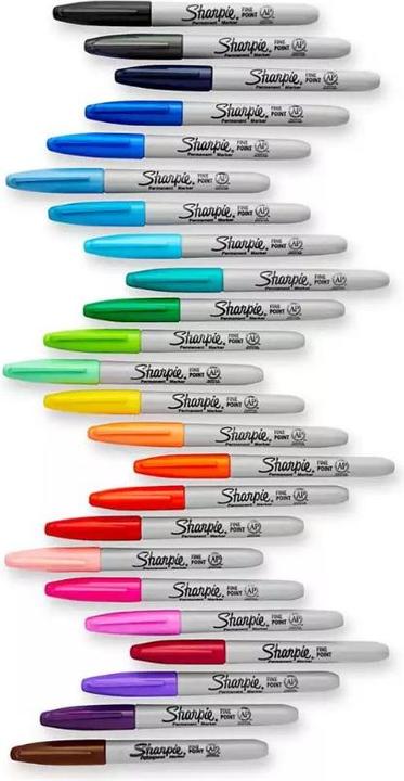 Immagine prodotto Sharpie Marcatore permanente punta del proiettile da 0,9 mm, fine, nero (12 x)