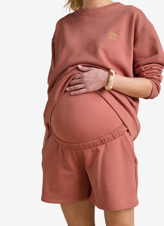 Actual product image Envie de Fraise Bio-Kollektion: Umstands-Set aus Sweatshirt COOL MOM & Sweatshorts (W36/L38)