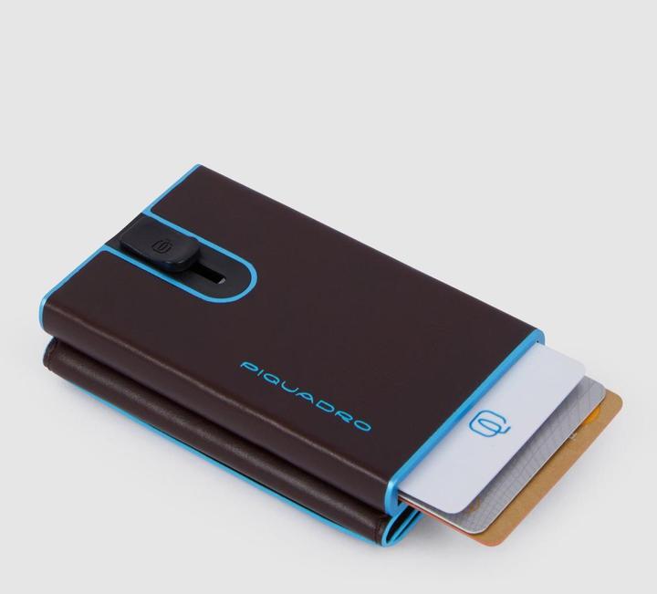 Actual product image Piquadro Blue Square - Compact wallet for banknotes and credit cards