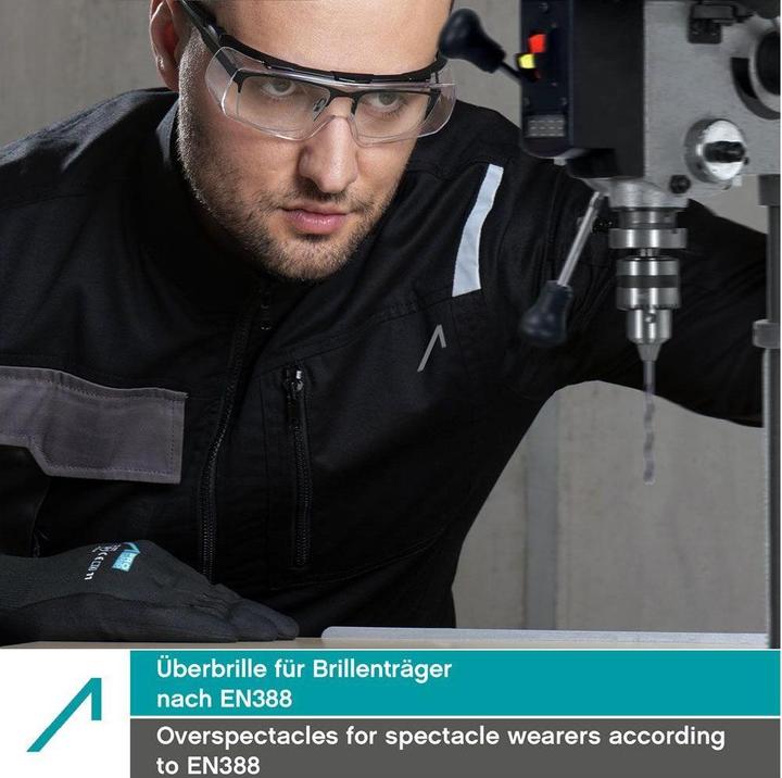 Actual product image Ace Schutzbrille Evo OTG für Brillenträger Transparent