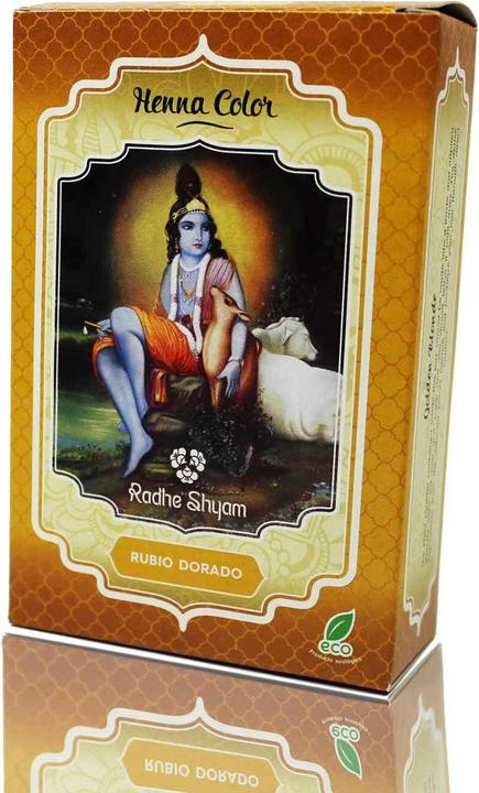 Actual product image Radhe Shyam Henna Rubio Dorado Polvo Radhe 100g (Golden blonde)