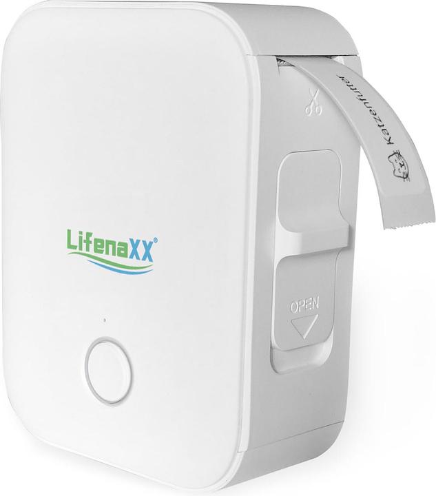 Technaxx Mobiler Akku-Thermo-Etikettendrucker, App, 12 mm