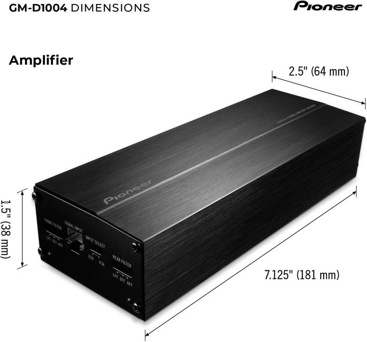Image du produit Pioneer Gm-D1004 (Amplificateur 4 canaux)