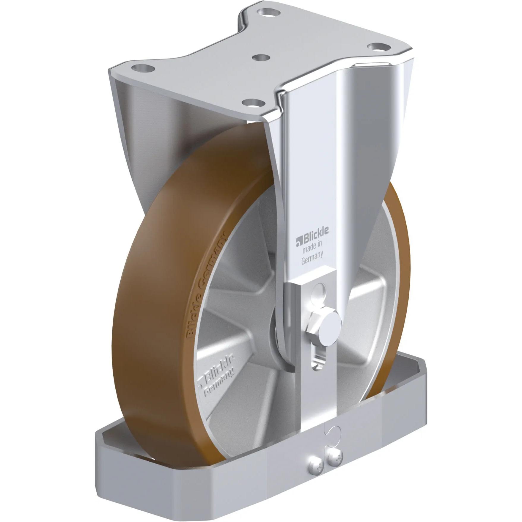 Blickle, Ruote + Rotelle, 924993 BH-ALB 200K-FS Stahlblech-Bockrolle Rad-Durchmesser 200 mm Tragfähigkeit