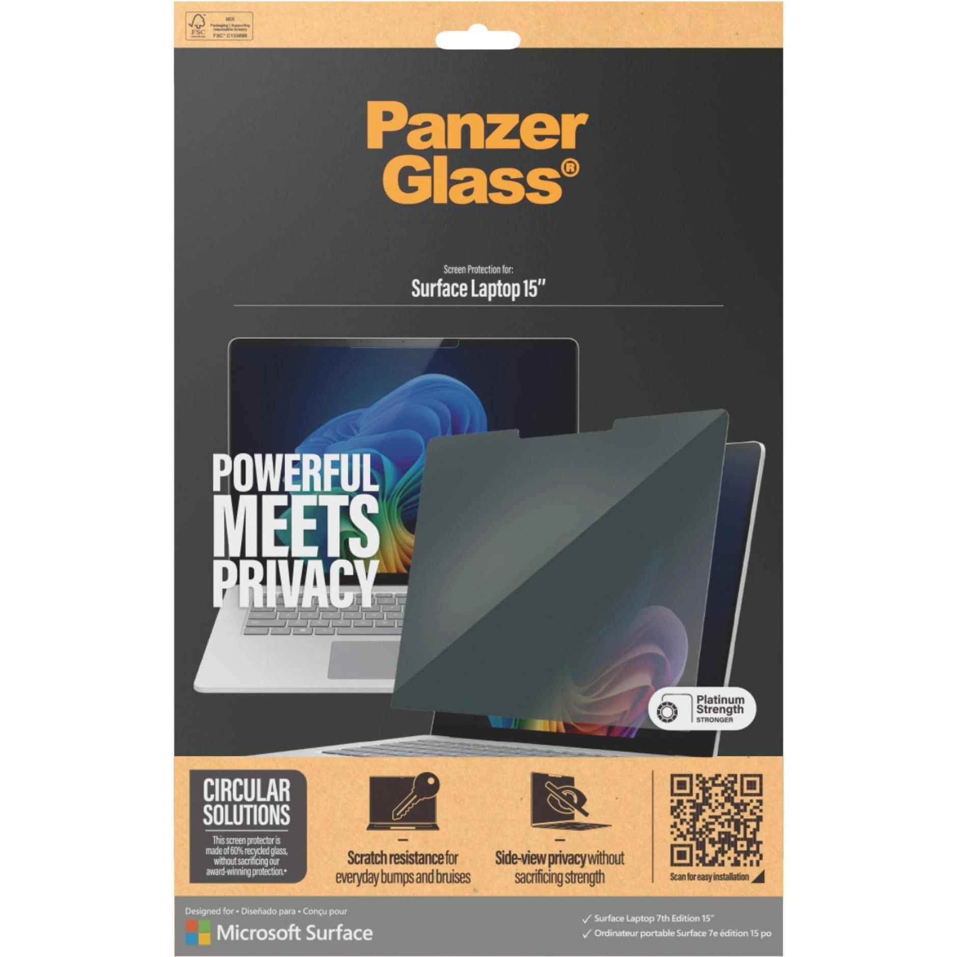 Thumbnail - PanzerGlass Ultra Wide Fit Privacy Surface Laptop 7. Edition 15 (2255.27", 3 : 2), Notebook Schutzfolie
