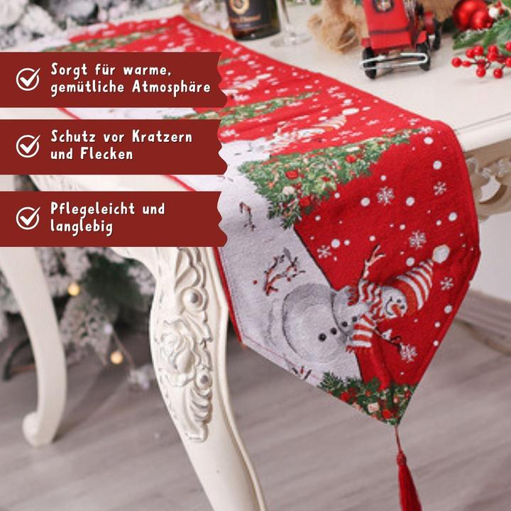 Produktbild Hermex Tischläufer Tischdecke Weihnachtsdeko Deko-Läufer Tischband Tischdeko