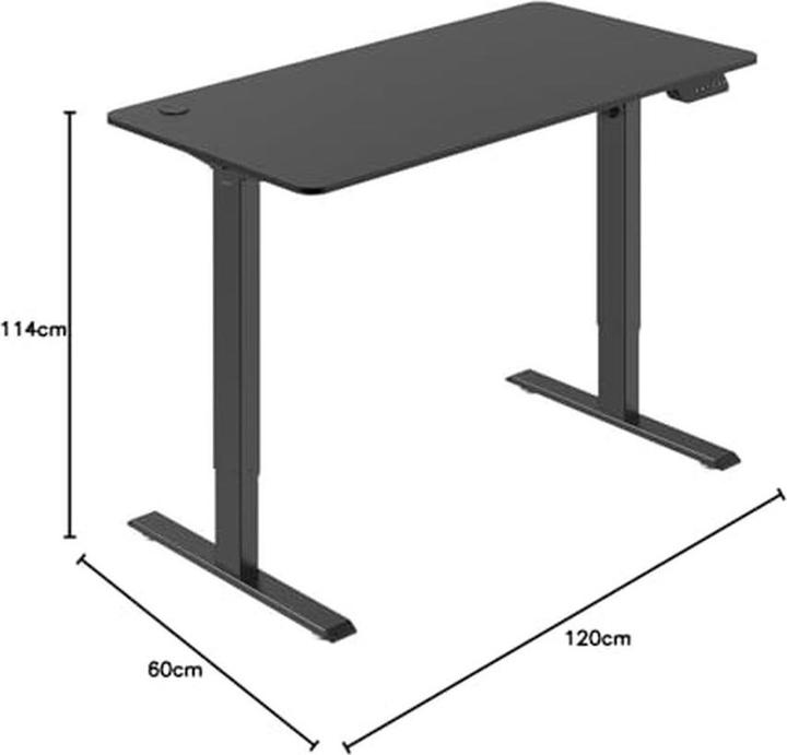 Produktbild LogiLink Sitz-Steh-Schreibtisch (120 x 60 x 114 cm)
