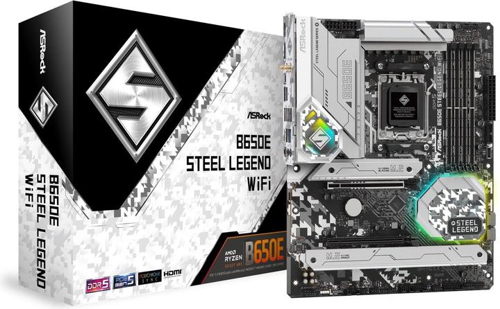 Image du produit AsRock B650E Steel Legend WiFi (AM5, AMD B650, ATX)