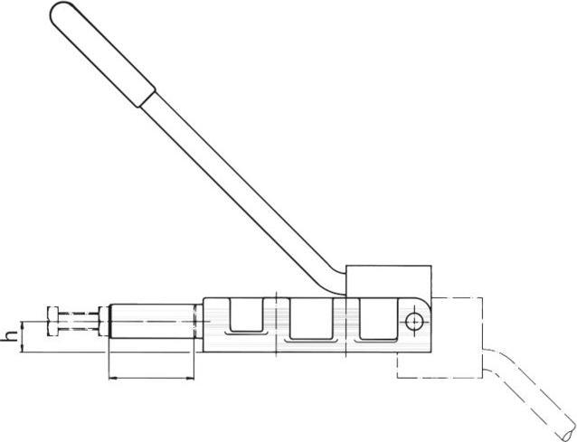 Produktbild Amf Schubstangenspanner mit umsteckbarem Handhebel