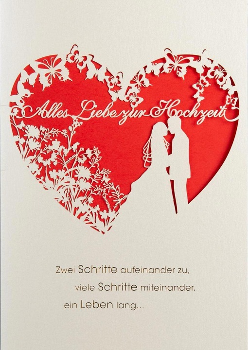 Produktbild ABC Hochzeitskarte (1 Stk.)