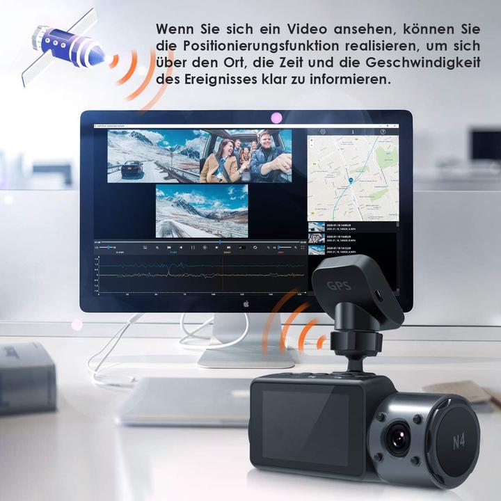 Actual product image Vantrue GPS-Halterung für Dashcam (N4/X4S/T3/N2S)