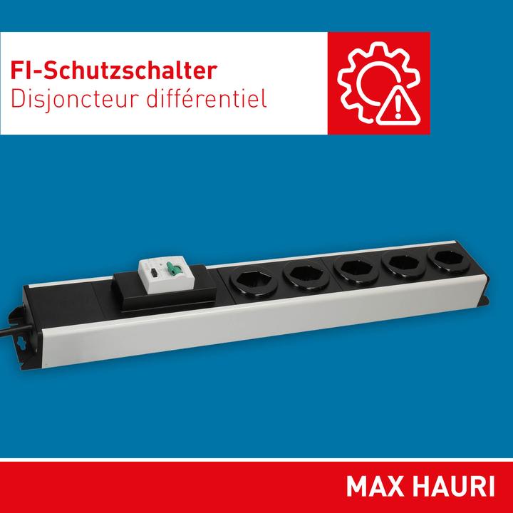 Produktbild Max Hauri POWER LINE mit FI (5x, Typ 13, 1.50 m)