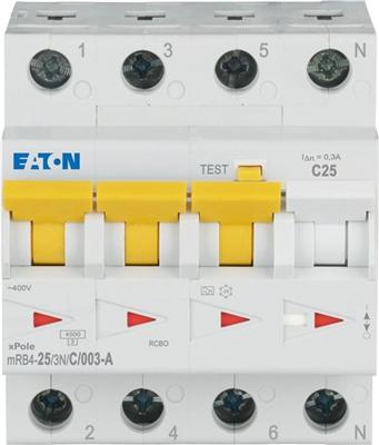 Actual product image Eaton FI/LS combination, 25 A, 300 mA, LS- 120682