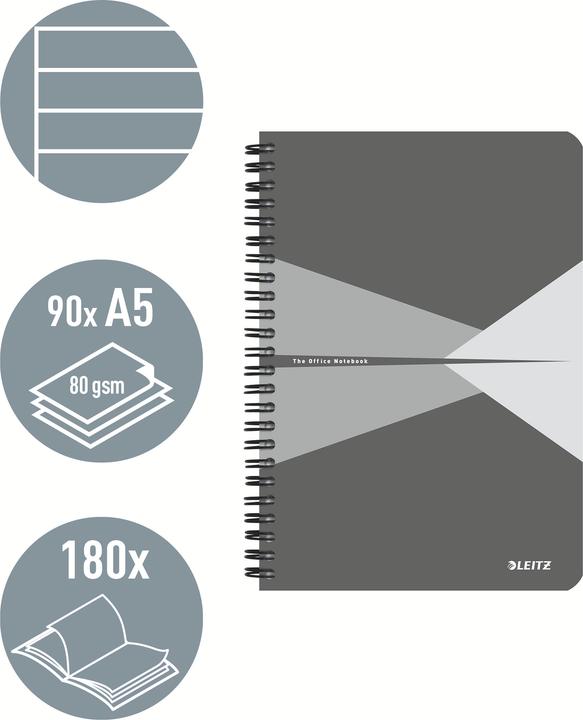 Actual product image Leitz Notebook Office PP (A5, Lined, Soft cover)