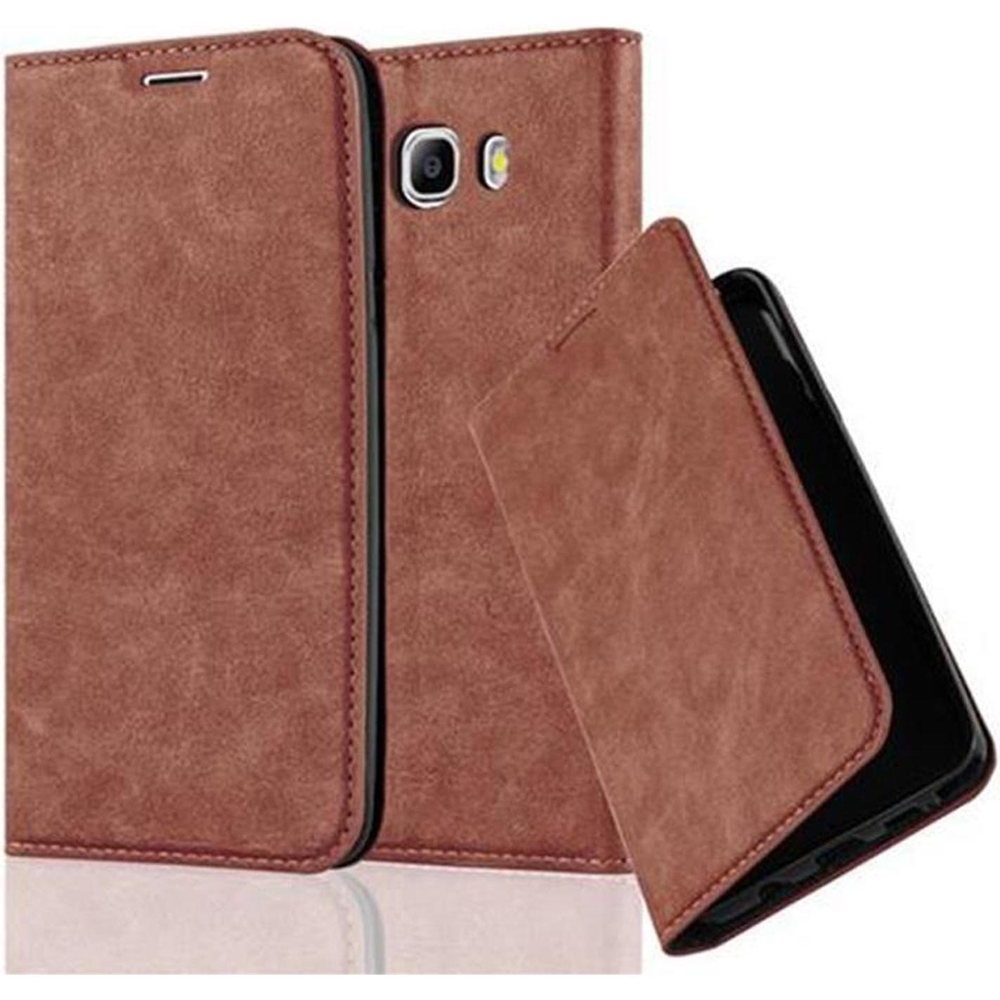 Thumbnail - Cadorabo Book Invisible Magnet Cover (Samsung Galaxy J7 2016), Smartphone Hülle, Braun