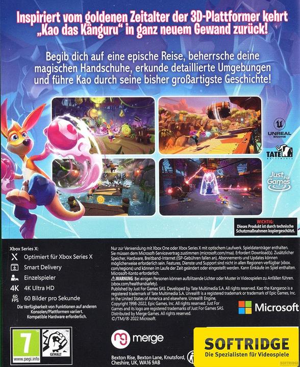 Image du produit Just for Games Kao the Kangaroo (Livraison intelligente) (Xbox Series X, DE)