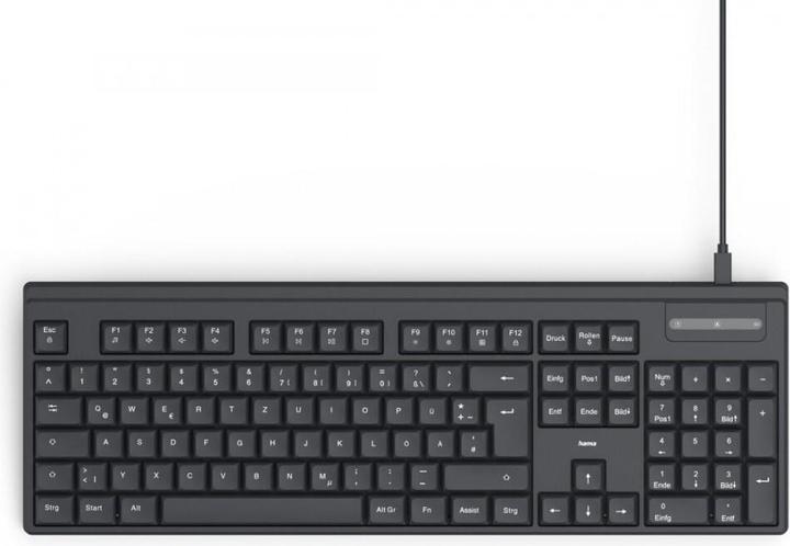 Hama Kabelgebundene Tastatur CK-100 schwarz