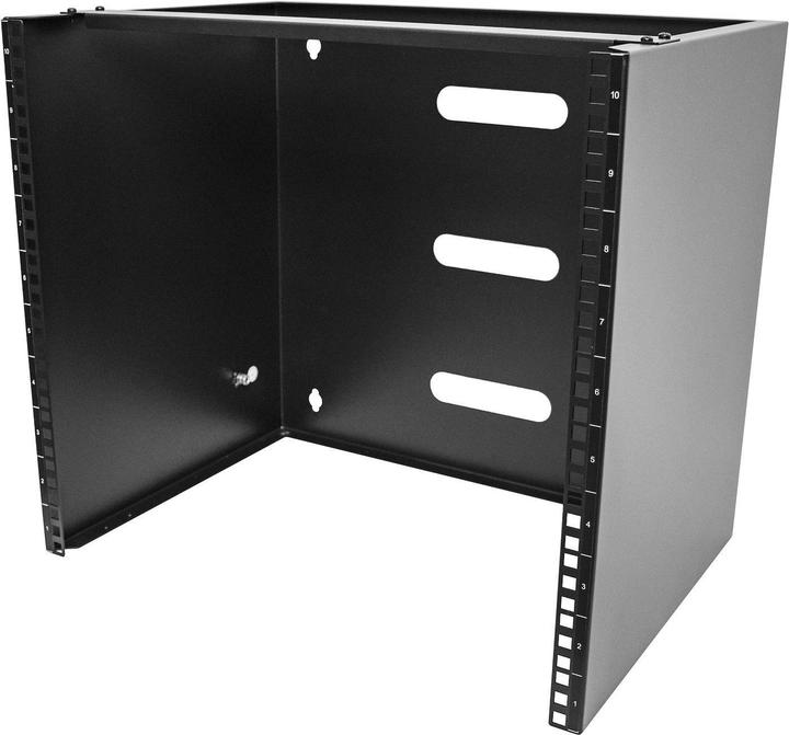 Produktbild StarTech COM 10U Wall Mount Rack 14inch Deep 19inch Network Rack for Patch Panel/Network Equipment 7 (10 HE, 19 Zoll Rack)
