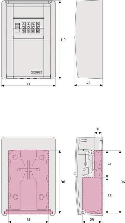 Actual product image Abus KeyGarage 787