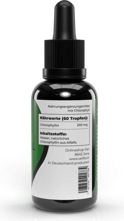 Actual product image VeLife Chlorophyll Tropfen (1 Piece, Droplet, 128 g)